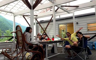 水上駅からすぐのバーベキュー